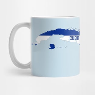 Cuba flag & map Mug